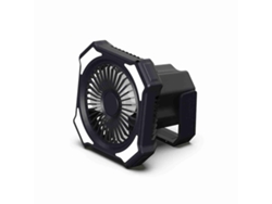 Ventilador De Camping Con Luz Led, Batería Recargable Usb, Portátil, Velocidad Y Brillo Ajustables, Control Remoto.