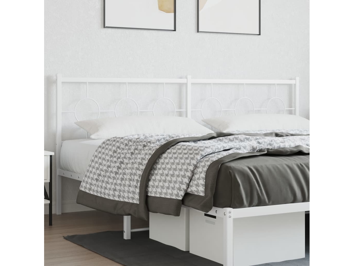 Cabecero De Metal Blanco 200 Cm
