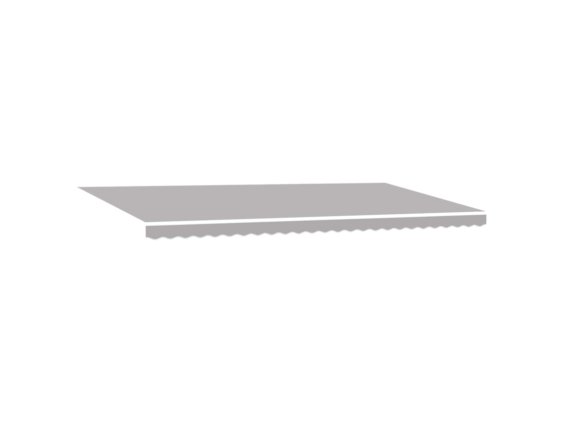 Maison Exclusive - Toldo Retráctil Manual Gris Claro 600 X 350 Cm Tela