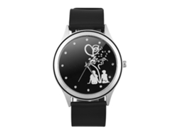 Reloj Analógico De Cuarzo Para Hombre Con Diamantes De Imitación Y Correa Estándar De Pu Para Enamorados.