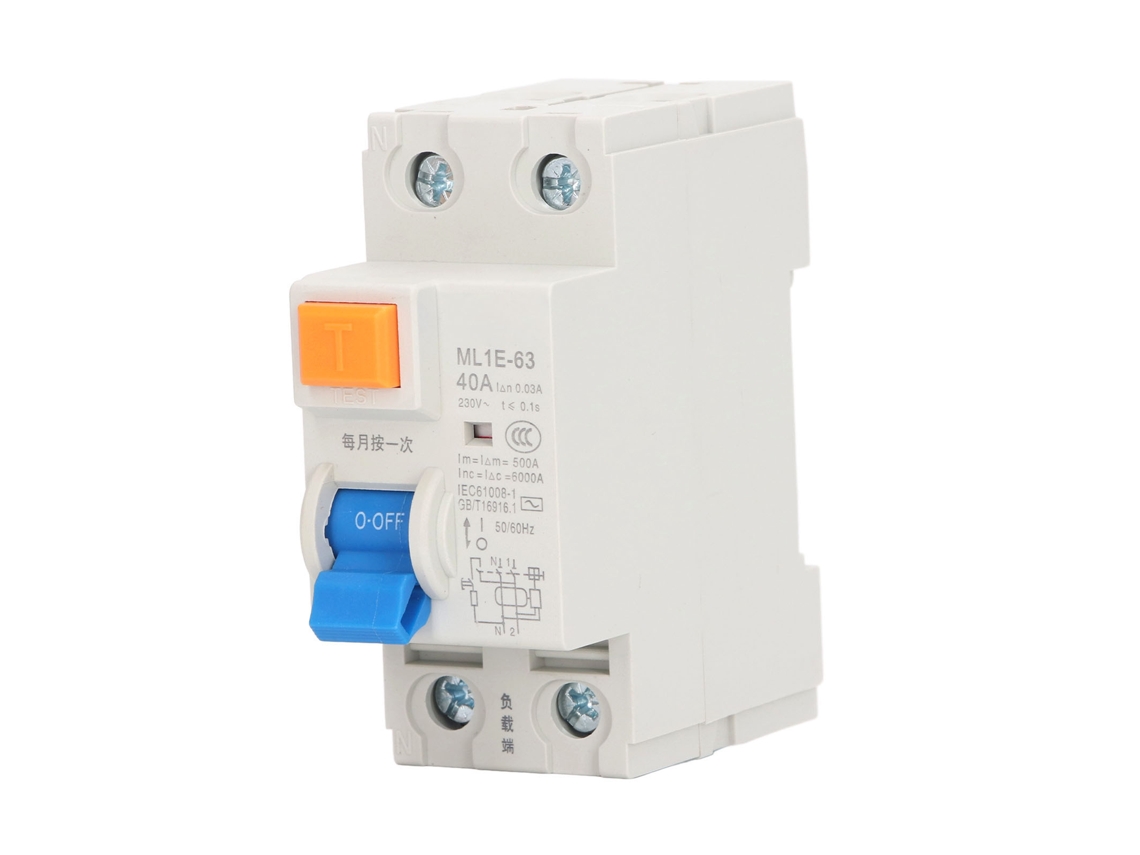 Disyuntor Miniatura Con Protección Contra Fugas 1p+n 40a 230v