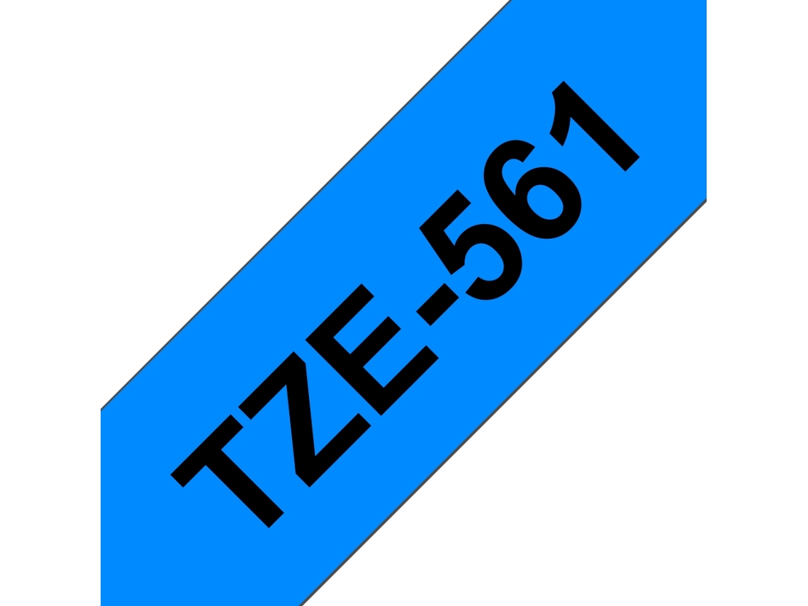 Cinta laminada Compatible Brother Tze561 Texto Negro / Fondo Azul 36Mm X 8M