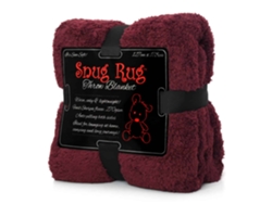 Snugrug Manta De Lujo Sherpa Fleece Sofá Tv Mantas De Regalo 127x178cm - Rojo Morera