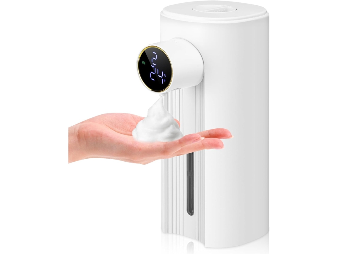 Dispensador Automático De Jabón En Espuma 5 Dispensadores De Jabón En Espuma Eléctricos Inteligentes Ajustables De 350 Ml Blanco (espuma) Gertiz