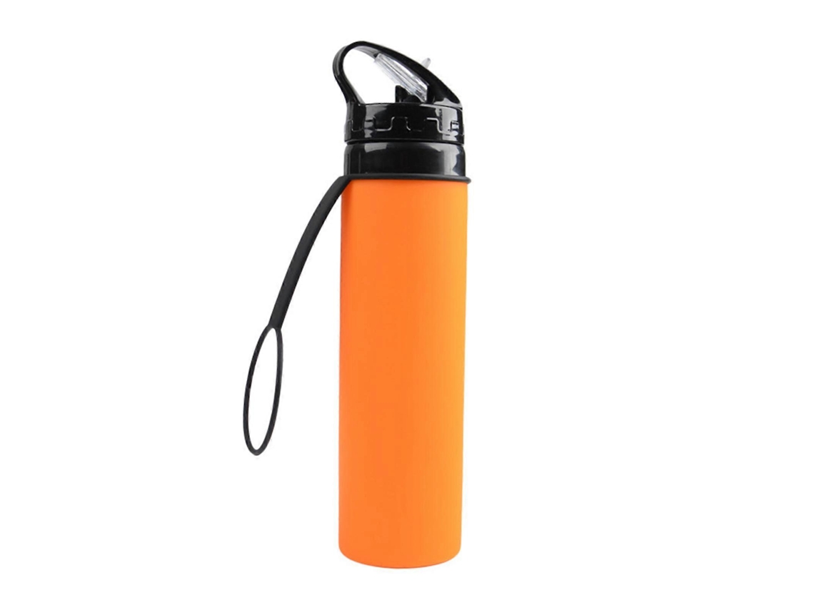 Botellas De Agua Plegables De Silicona Ligeras, Reutilizables, A Prueba De Fugas, Deportivas, Plegables, Rojas Rosewell
