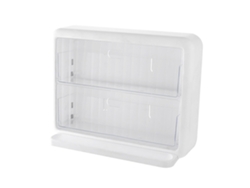 Soporte Compacto De Acrílico Transparente Para Cápsulas De Café Y Bolsitas De Té, Con Compartimentos Para Montaje En Pared.