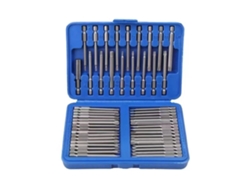 Juego De 50 Puntas De Destornillador Magnéticas Extralargas Con Estuche, Cabeza Hexagonal Phillips De Seguridad Para Taladro.