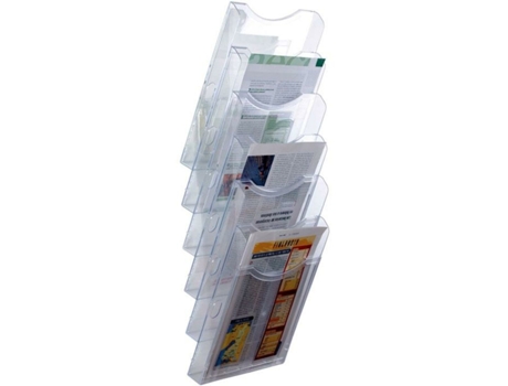 Expositor ARCHIVO 2000 ArchiPlay Mural Poliestireno 19x23,5x68,5 cm Transparente Vertical 6 Compartimentos
