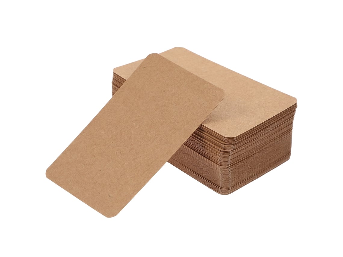 100 Tarjetas En Blanco De Doble Cara