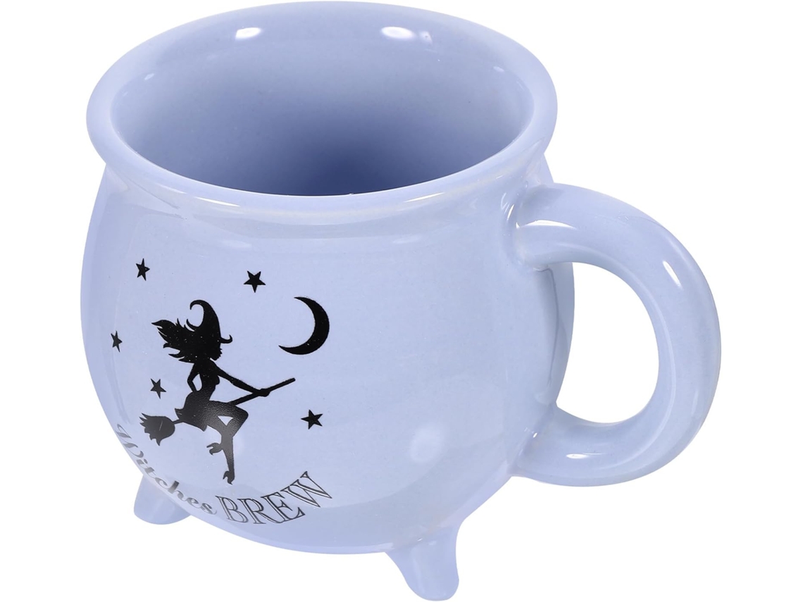 Taza De Cerámica Con Forma De Caldero De 450 Ml Para Café Y Leche, Diseño Delicado Y Líneas Elegantes.