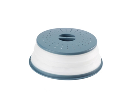 Cubierta contra salpicaduras de microondas Cubierta para microondas para alimentos Tapa sin BPA Protector contra salpicaduras de microondas -azul E...