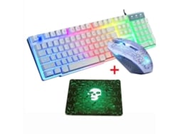Nuevo conjunto de teclado y ratón para juegos Baoj-2026 con iluminación LED integrada.