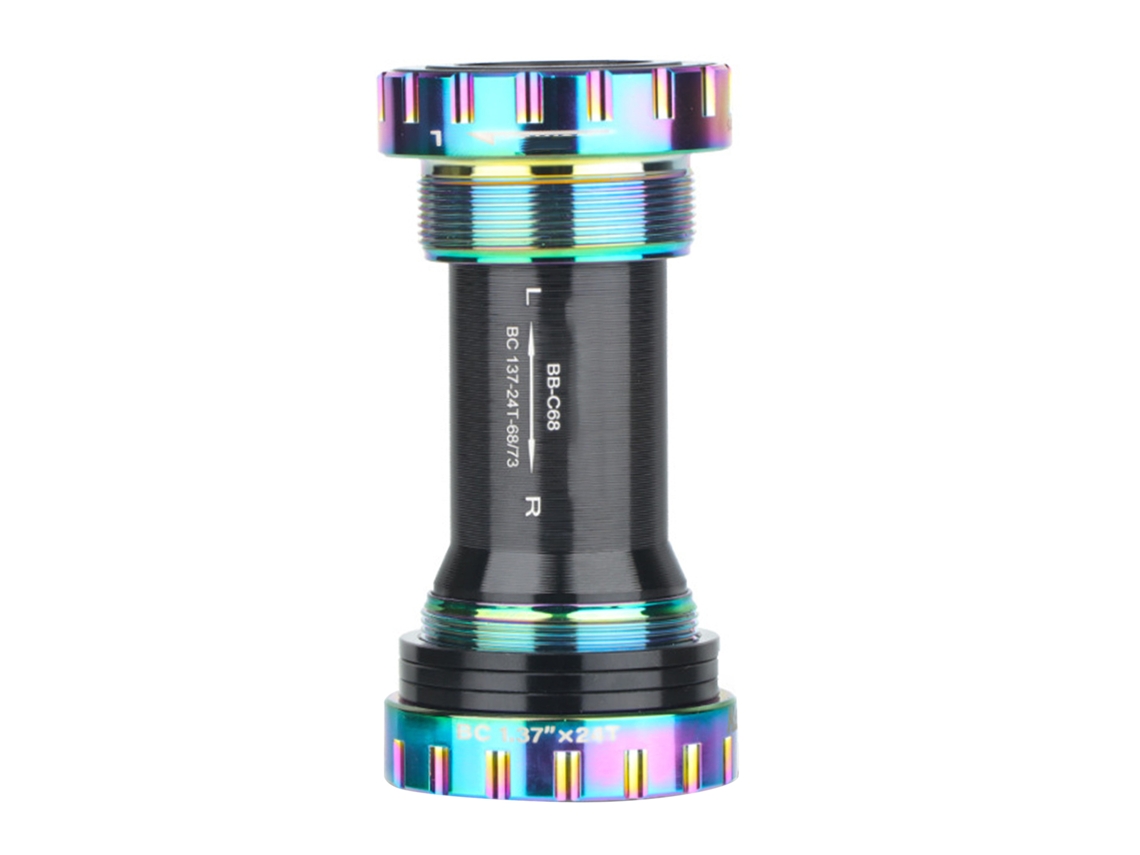 Buje De Pedal De Bicicleta De Aluminio Con Resina Duradera Anti-morado Para Bicicletas De Montaña Y Carretera, Rosca M68, Estándar Hassns