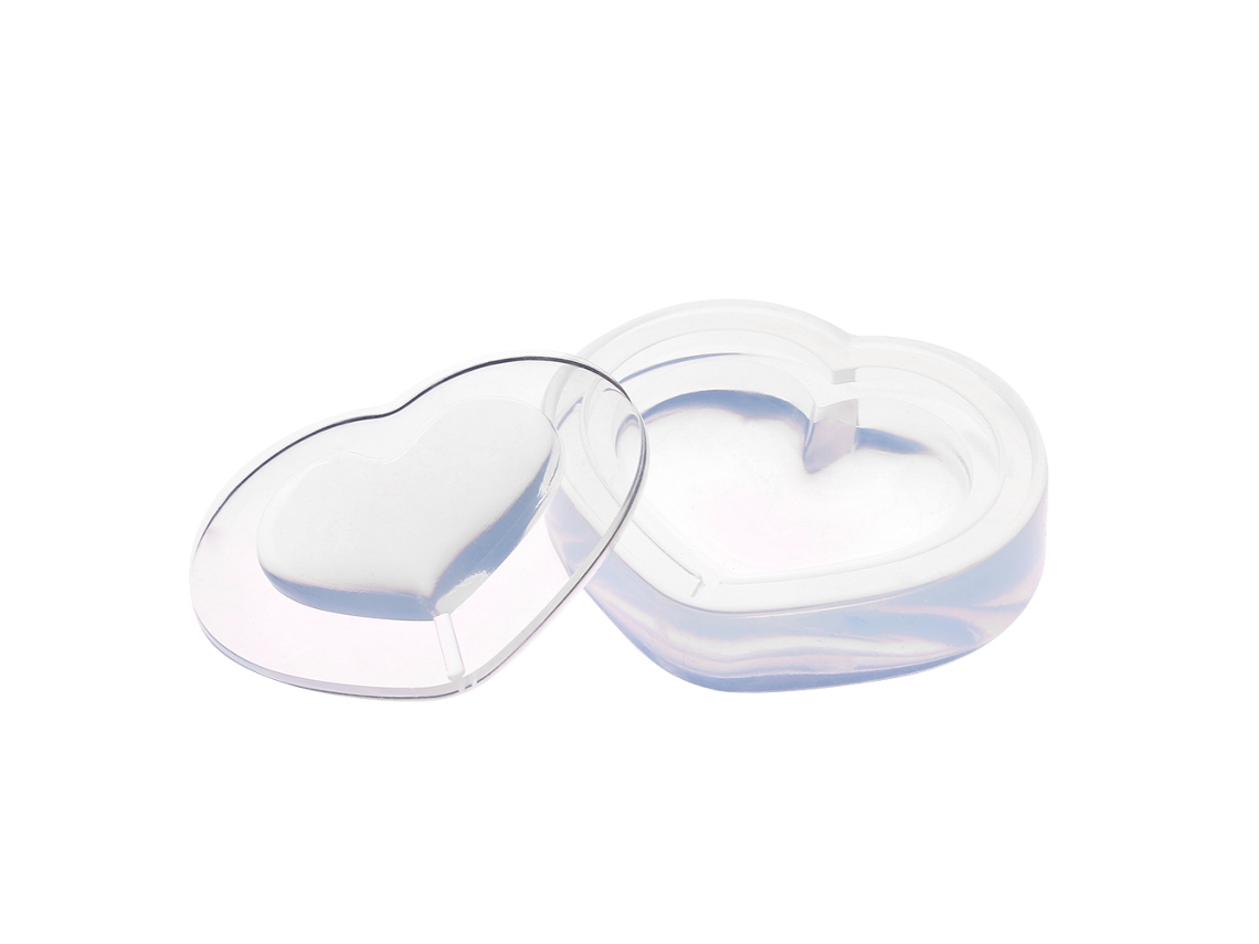 Molde De Silicona Para Resina Epoxi Con Forma De Corazón, Herramienta Para Hacer Colgantes De Cristal.