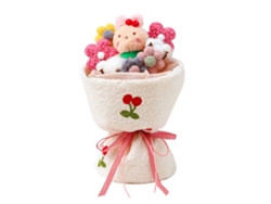 Ramo de peluches con luces LED vibrantes - Conejo rosa