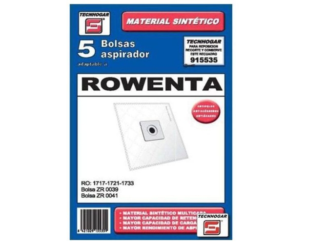 Bolsa de Aspirador TECNHOGAR 915535 (5 uds)