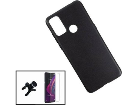 Kit Funda y Protector Alcatel 3L (2021) PHONECARE Negro