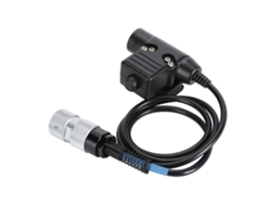 Conector De Auriculares Pulsador Para Hablar De 6 Pines Para Adaptador De Radio Portátil Prc 152 Prc 148