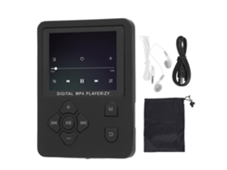 Reproductor Mp3 Portátil Con Bluetooth 5.0, Grabadora Hifi, Radio Y Lector De Libros Electrónicos Para Deportes Y Running - Negro