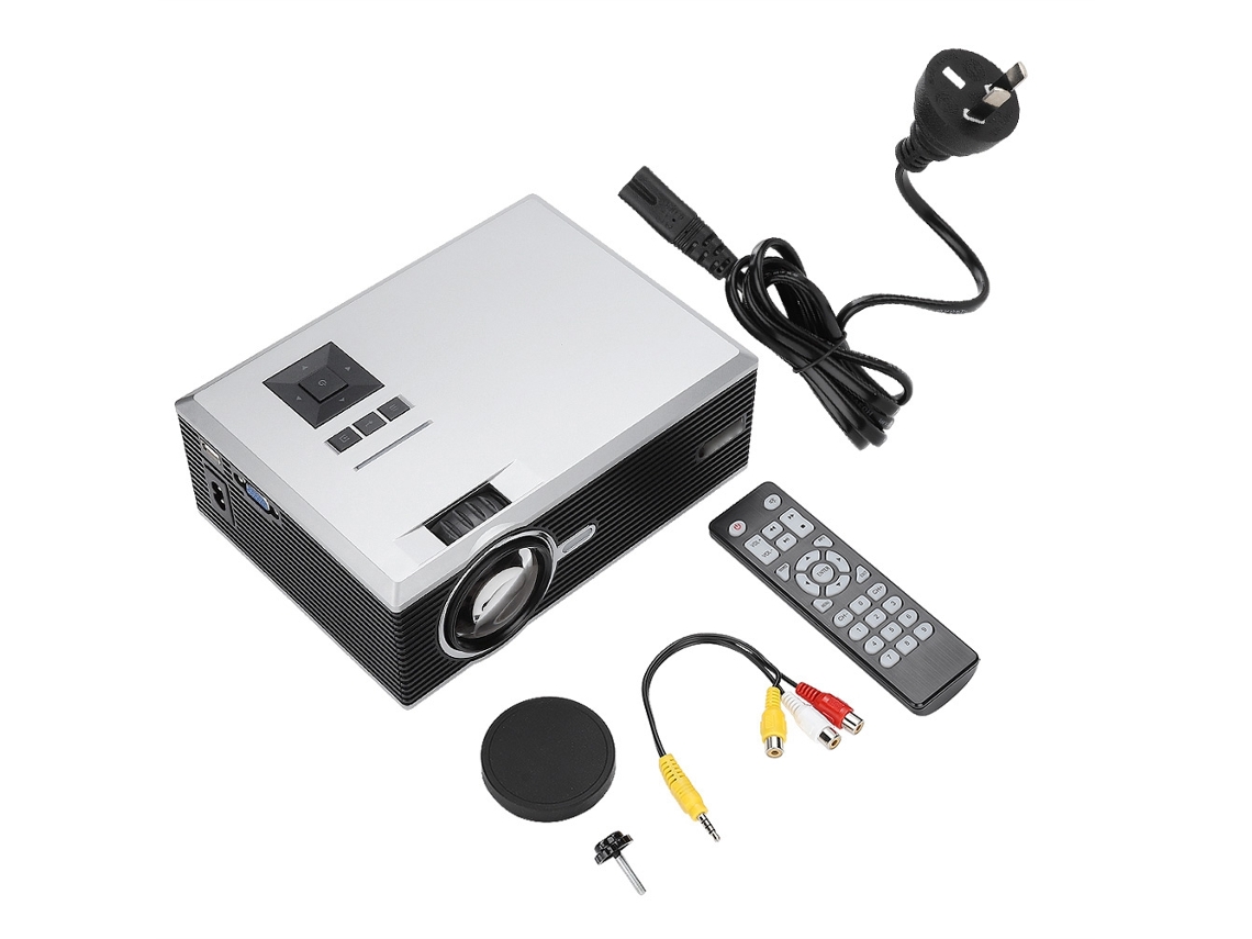 Proyector de pantalla grande Full HD con corrección trapezoidal óptica de 1500 lm