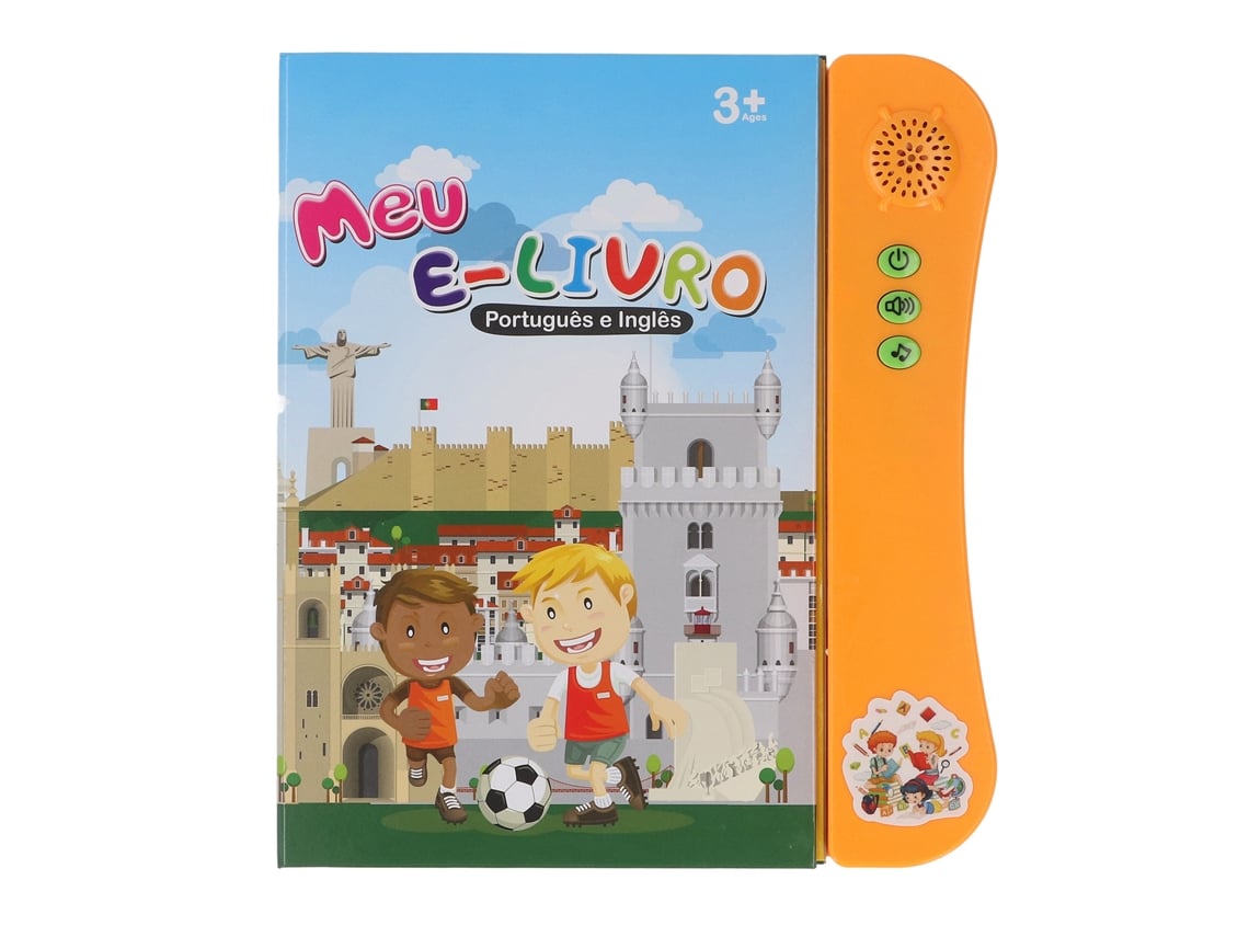 Ats-libro De Sonidos Portugués-inglés Para Niños Bilingües Alfabeto Números Animales Frutas Verduras Educatsivo De Lectura Interactiva Naranja