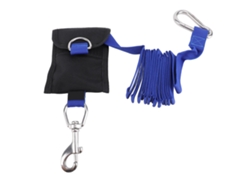 Corda De Segurança Para Mergulho 2,6m Nylon Trava Anti Perda Com Fivela Aço Inoxidável Azul