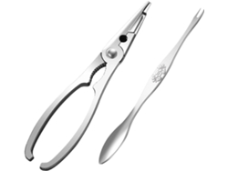 Utensilios Para Comer Cangrejo, 2 Piezas, Acero Inoxidable 304: Pinzas Y Aguja Para Mariscos.