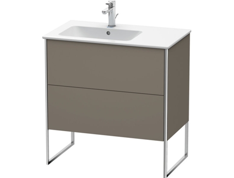 DURAVIT XSquare Vanity unit vertical 81.0 x 47.8 cm, 2 cajones, para lavabo ME de Starck 234583, lavabo a la izquierda