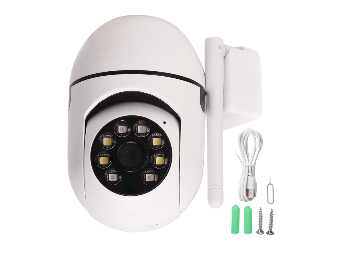 Cámara De Seguridad Wifi 1080p Hd Con Visión Nocturna, Voz Bidireccional Y Control Remoto Para Hogar Y Tienda
