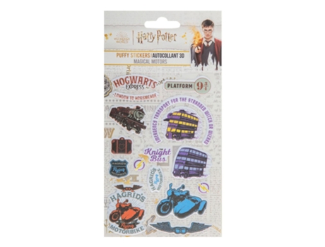 Autocolantes Magical Motors Harry Potter Puffy Coloridocinereplicas