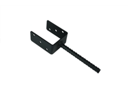 Anclajes de Colapso Negro para Postes de 10 X 10 Cm Anclajes en U Por Pieza WOVAR