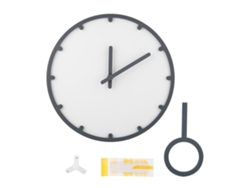 JILLIOPER Reloj de Pared Silencioso con Diseño Redondo y Clásico para Hogar y Oficina