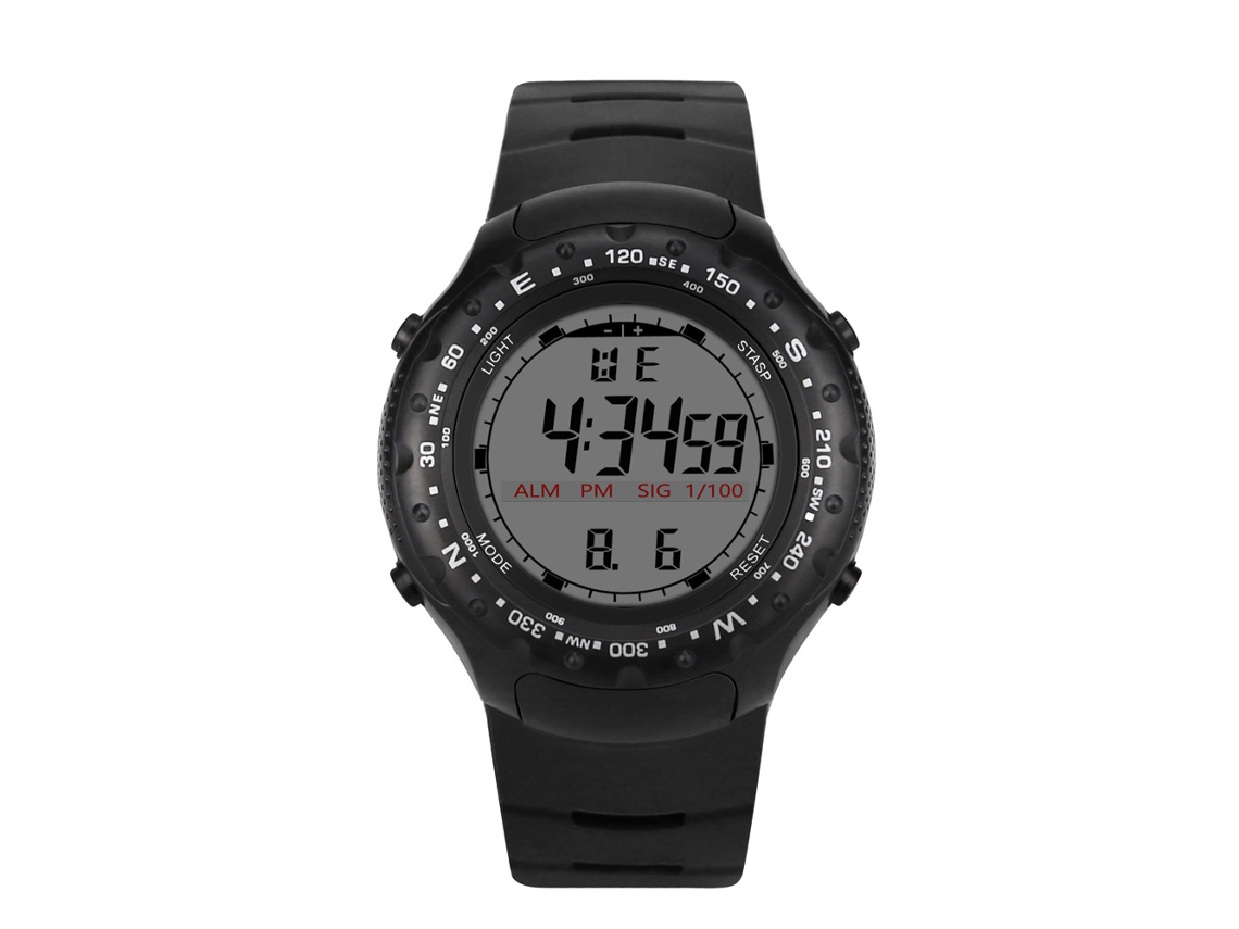Reloj De Pulsera Electrónico Para Hombre, Reloj Deportivo De Silicona Dzb17, Negro.