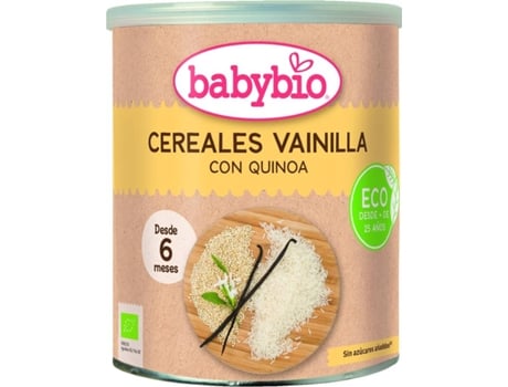 Papilla Cereales y Vainilla + BABYBIO (220 g de Polvo)