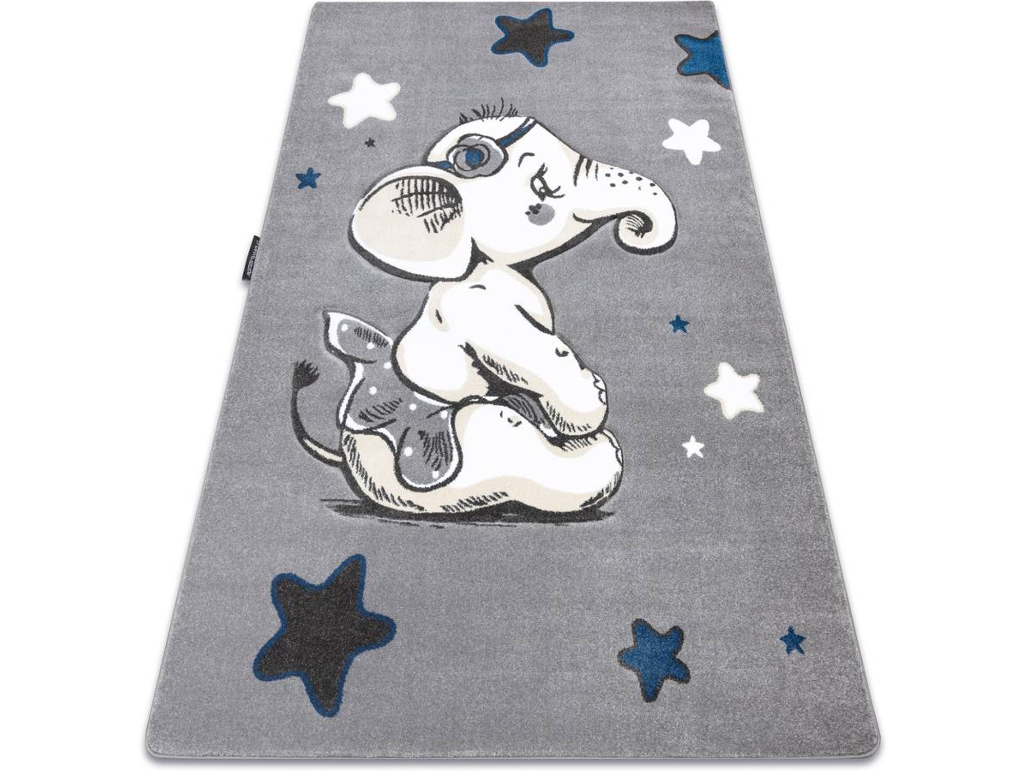 Alfombra DYWANY LUSZCZOW Petit Elephant (Gris - 180 x 270 cm - Polipropileno)