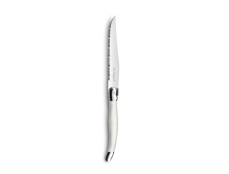 Set de Cuchillos de Cocina Lou Laguiole Rustic Blanco Carnes Metal 6 Unidades