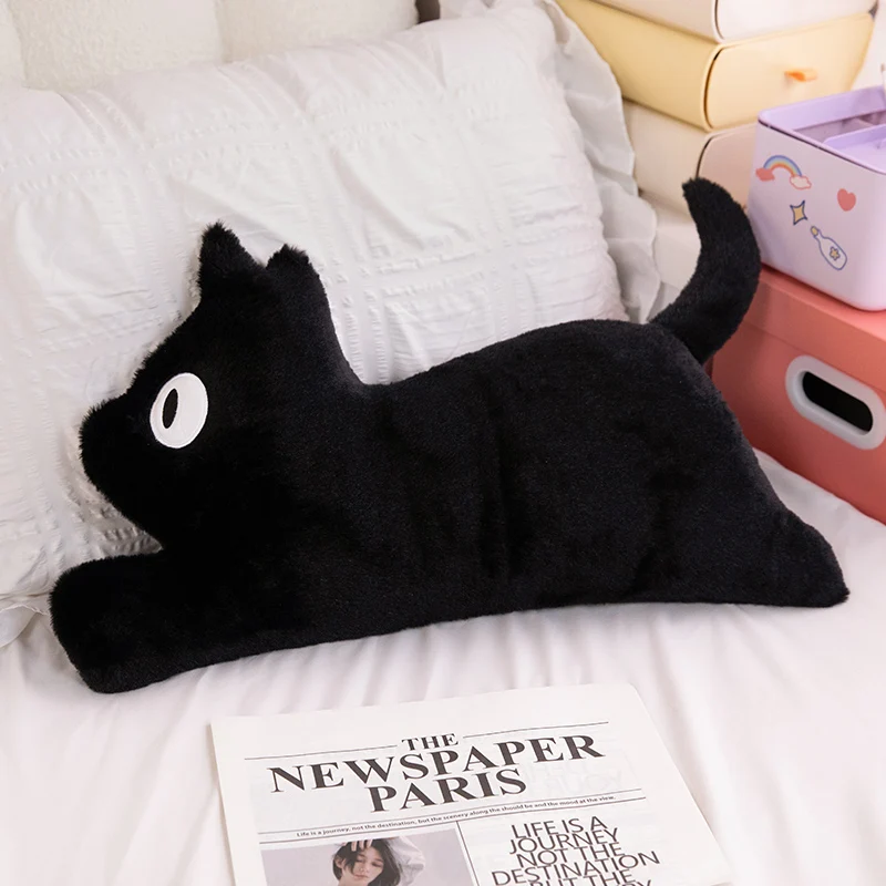 Cojín Decorativo Para Sofá Con Diseño De Gato Oculto Lateral (negro, 60 Cm) Para Adultos. Cojín Decorativo Creativo.