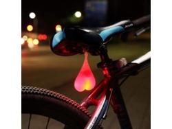 Luz Trasera Led Para Bicicleta Con Forma De Corazón, De Silicona, Resistente Al Agua, Para Uso Nocturno.
