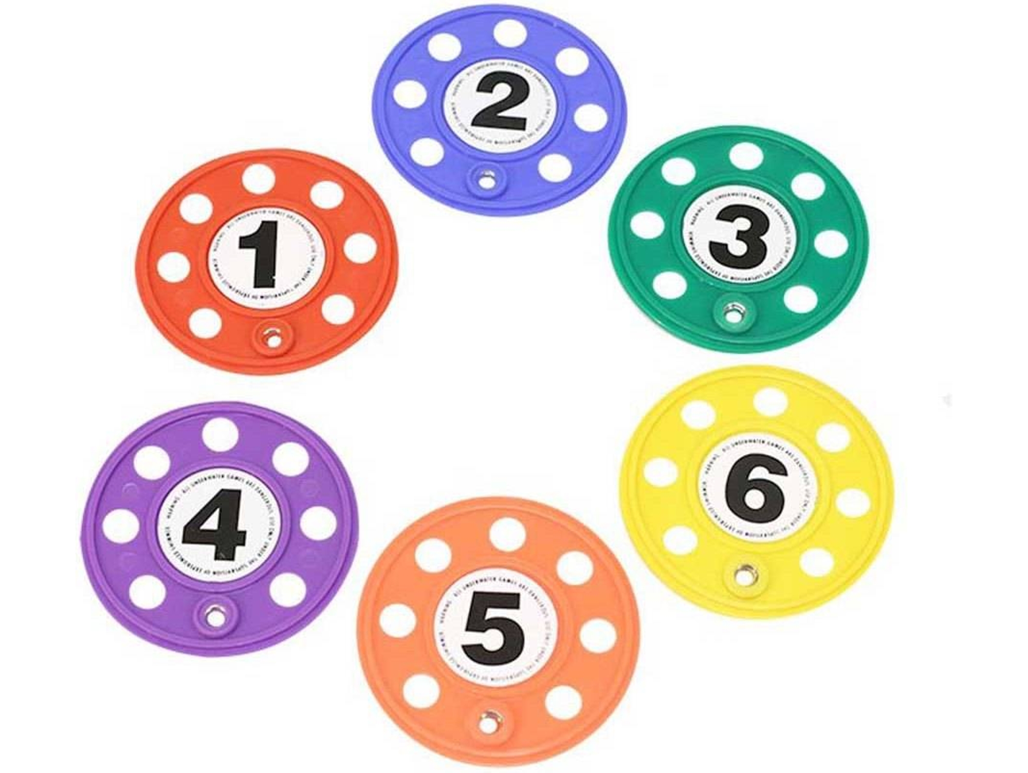 Pack de 6 Discos de Natación SOFTEE 10739916 Multicolor