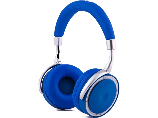 Auriculares Bluetooth COOLBOX COO-AUB-12BL (On Ear - Micrófono - Azul)