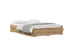 Maison Exclusive - Estructura De Cama Con Cajón Roble Artesanal 140 X 190 Cm