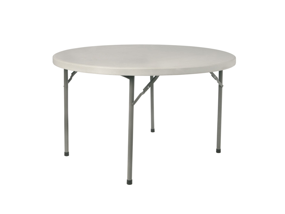 GARBAR ROSSINI Mesa Redonda Plegable Interior Exterior Ø122 Gris