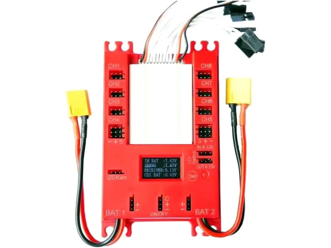 Rccskj 4104 Mini Power Dp Pro Servo Section Board Box Switch Bec/cdi