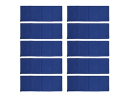 10 Sacos/barreras De Arena Reutilizables De Poliéster 600d Resistentes A Inundaciones Para El Hogar, Puertas, Ventanas, Garajes Y Sótanos - Azul Oscuro