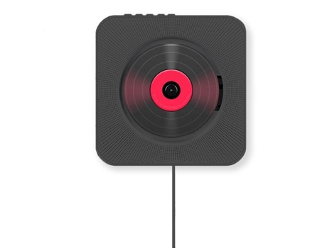 Reproductor de CD SLOWMOOSE Bluetooth Hi-Fi Boombox con control remoto [Euplus Black]