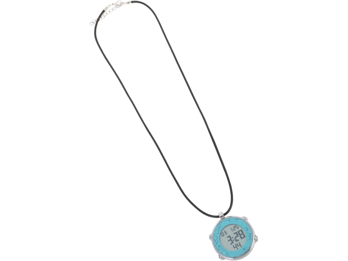 Reloj De Cuello Digital Con Alarma Y Cristal Azul, Movimiento Electrónico, Diseño