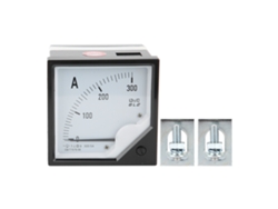 Amperímetro analógico 6L2 300A/5A, medidor de corriente con puntero, herramienta de prueba para mediciones eléctricas industriales.