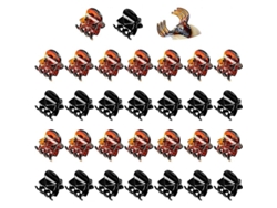 2026-30 Pinzas Pequeñas Para Cabello Healwe, Clips Mini Garra De Plástico Y Acero Inoxidable Para Niñas, Adolescentes Y Mujeres