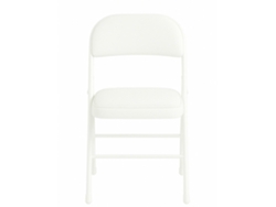 Silla Metálica Acolchada Plegable 80x46x46 Cm | Ideal Para Hogar Y Eventos Marrón Unidad