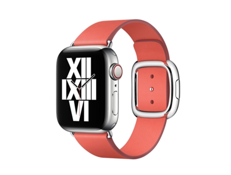 Correa de reloj de cuero estilo moderno para Apple Watch Series 7 41 mm / 6 y SE y 5 y 4 40 mm / 3 y 2 y 1 38 mm (rojo sandía)